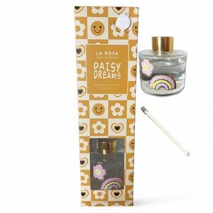 Reed Diffuser Daisy Dreams Scent La Rosa 3.4 fl oz Rainbow 6 Reeds Gift NEW NIB